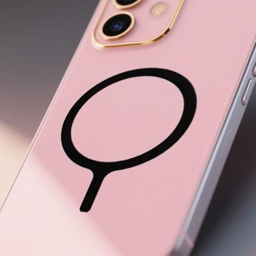 Magnetic Ring - Metal Sheet, Wireless Charging Mount | Slim Magnet Sticker with Strong Suction for Phone Case, Versatile Magnetic Holder for Travel Desk Bedroom Car Electronics Use, 5cm/1.97 inches — view 2