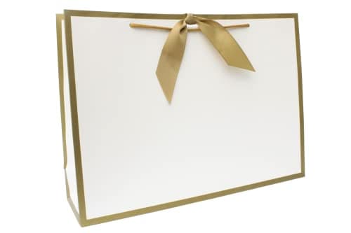 Nu-Nuel Luxury Paper Bag | Matt Laminated Gift Bags with Rope Handles | 2 Large Boutique Gift Bags (2, LARGE - 440x320x120mm)