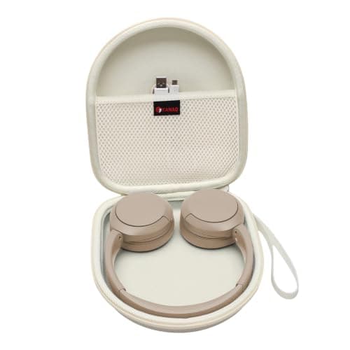 XANAD Headphone Case for Sony WH-CH520 Travel Carrying Headphones Beige