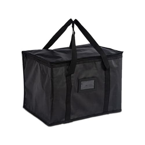 SUOXU 16L Insulated Lunch Bag Thermal Cooler Bag - Leakproof Reusable Lunch Box Tote for Men & Women, Work School Picnic Travel (Black)