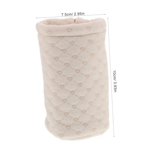 HAWILLOSCH Insulated Glass Baby Bottle Sleeve Warmer Cover Portable Thick Lamb Wool Baby Milk Bottle Protector Case for Travel and Nursery Use — view 2