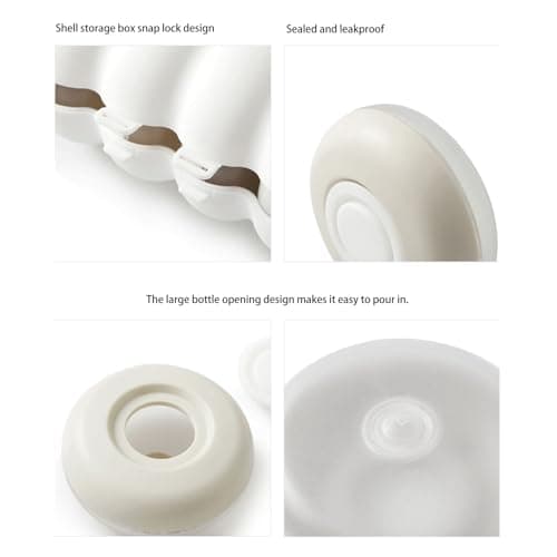 Matybobe Travel Refillable Bottles Set, Compact Press Type Cosmetic Containers for Skincare Products, Perfect for On-the-Go and Vacations, 4 Pack Design — view 3