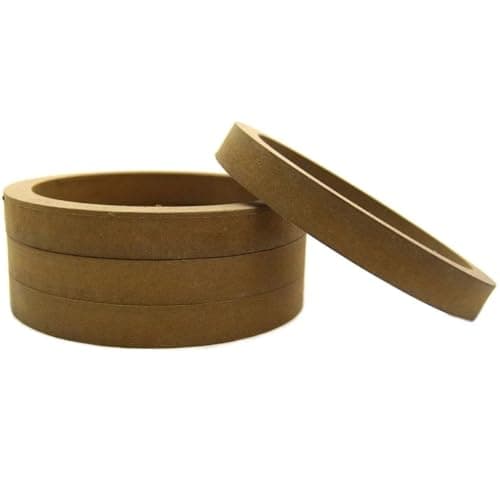 4Pcs Universal Wooden Speaker Ring, 6.5 Inch Custom Installation Mounting Adapter Rings — view 3