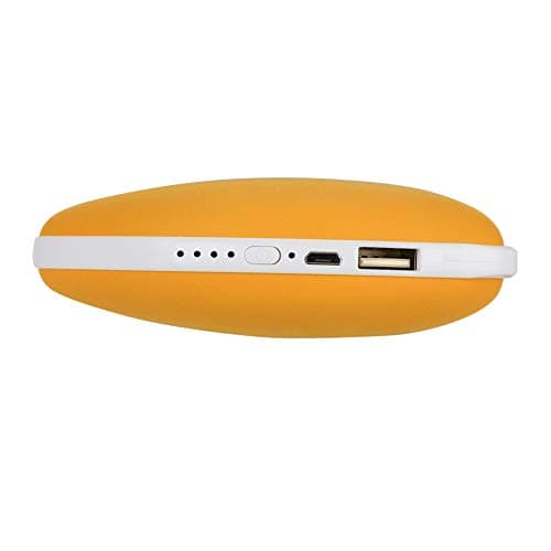 SIXRUN 4000mAh Hand Warmer, 2A Fast Charge USB Power Bank (Yellow) — view 2