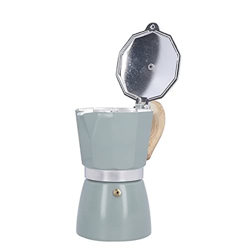 Akozon 300ML Moka Pot - Stovetop Maker for Authentic Italian Coffee - Classic Moka Coffee Maker for Home & Office Use (lake turquoise) — view 3