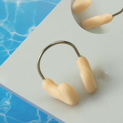 6Pcs Unisex Swimming Nose Clip Iron Wire Silicone Nose Guard Pegs For Adult Kid Swimming Training Snorkeling Diving Travel Clip — view 6