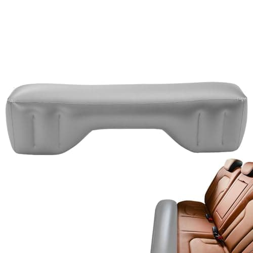 Yaztauho Back Seat Space Filler, Car Air Mattress Back Seat Gaps, Auto Accessories Inflation Bed, Back Seat Extended Couch, Car Gaps Pad, Car Inflatable Bed for Back Seat Gaps Pad, Outdoors, Grey