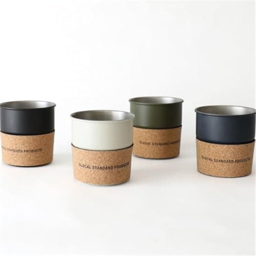 HOHOVYVY Travel friendly Coffee Cup Sleeves with Cork and PU Leather, Pack of 2 (brown) — view 2