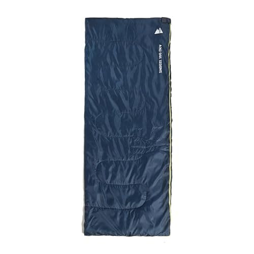 Eurohike Snooze 200 Sleeping Bag for Adults, Teens, Kids, 1 Person, 2 Season, Spacious, Lightweight, Rectangular, Indoor & Outdoor Use, Camping, Hiking, Backpacking, Travelling, Stuff Sack (Navy)