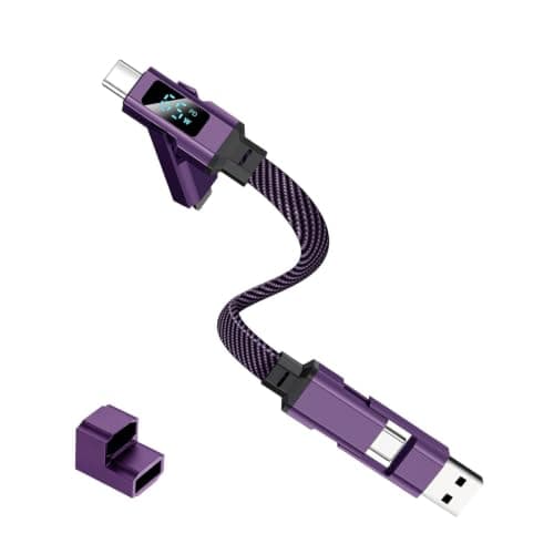 4 in 1 Keychain Charging Cable 65W 4-in-1 Earphone Charging