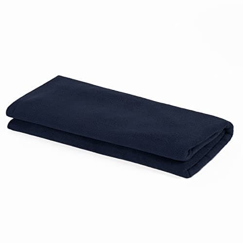 Brentfords Large Microfibre Beach Towel for Girls Quick Dry Bathroom Pool Holiday Men Women Absorbent, 71 x 152cm - Navy Blue — view 5