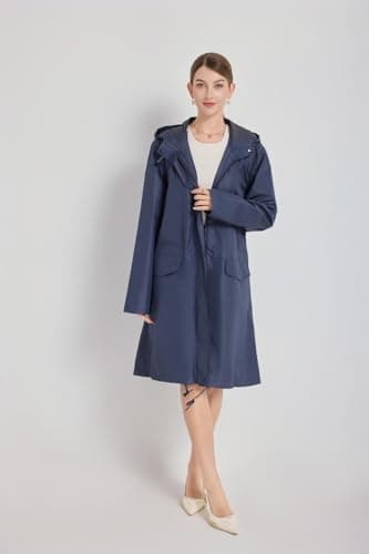 LivelyTrends Waterproof Rain Poncho with Sleeves for Men & Women – Lightweight Reusable Hooded Raincoat, Polyester Rain Jacket for Festivals, Travel, Camping, Hiking & Outdoor Activities — view 5