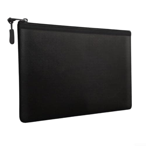 Fireproof Document Bag with Silicone Aluminum Foil, Waterproof File Storage for Important Papers, Contracts and Money, Heat Resistant Security Pouch for Home and Office(20X30CM) — view 6