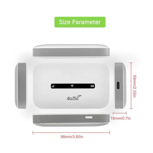 Uitseld Portable WiFi Hotspot for Travel - High Speed Travel WiFi Device Internet Hotspot Device - Compact Travel Router Mobile WiFi Hotspot for Home Offices Travel — view 5