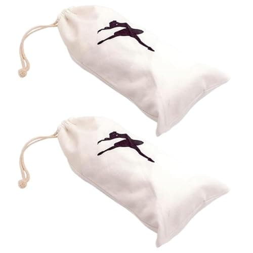 2 Pcs Womens Ballet Shoes Bags Cotton Duster Pouches Drawstring Pointe Shoe Storage Bag Personalized Dance Bags Portable Travel Ballet Backpack Multipurpose Drawstring Sack — view 6