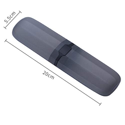 AVIDYA Travel Toothbrush Case Stretchable Toothpaste Holder Container Anti Bacterial Adjustable Box Black — view 6