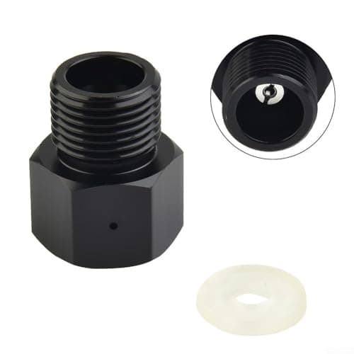 Aluminum T21 to 4 to W21.8-14 for SODA Cylinder Adapter Converter for Gas Cylinders — Compatible with Din477 / JIS M22-14 / Bs 341 No.8 / UK EU Standard 425g Tanks Leak-Proof Sealed Thread Format — view 5