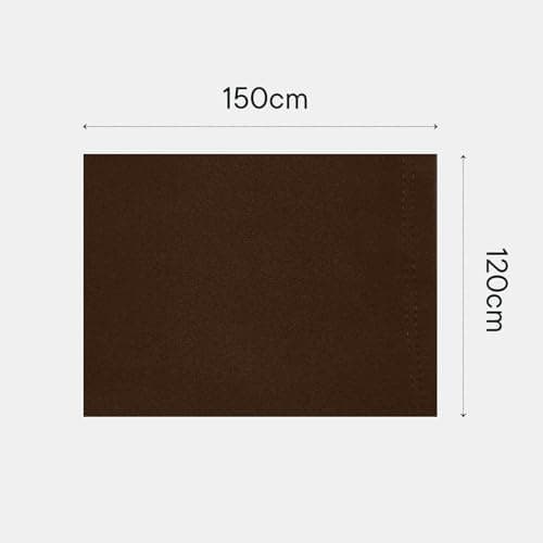 Dreamscene Fleece Throw Blanket for Sofa, Super Soft Warm Cosy Plain Brown Throw Blanket for Bed Lightweight Fluffy Single Bedspread Polar Fleece, 120 x 150cm — view 3