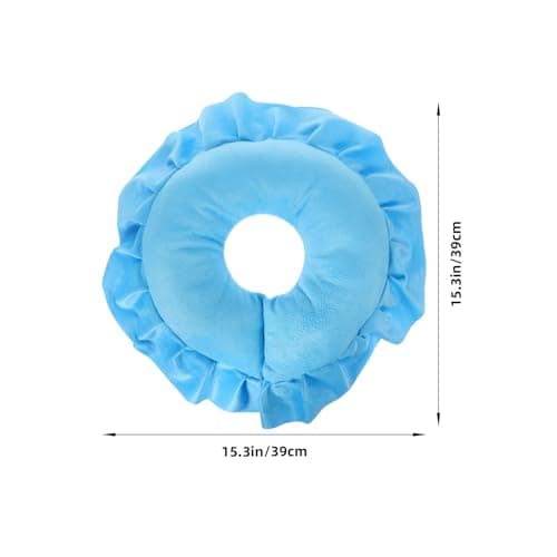 Zerodeko Spa Massage Face down Pillow, Blue Cloth U-Shaped Neck Support — view 2