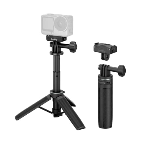 SMALLRIG One-Touch Open Action Camera Selfie Stick Tripod, 5.2-12in