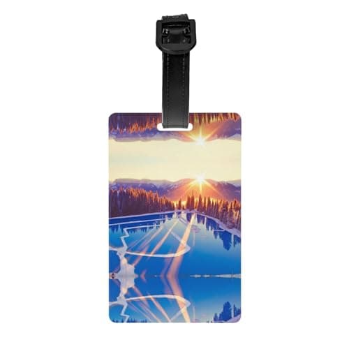 Winter Beauty Luggage Tags - Luggage Accessories for Air Travel, Cruise Travel - for Travelling Bags and Suitcases