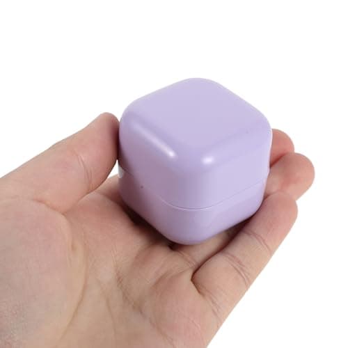 10pcs Double Layer Cream Jars with Lids, PP Square Travel Containers — view 4