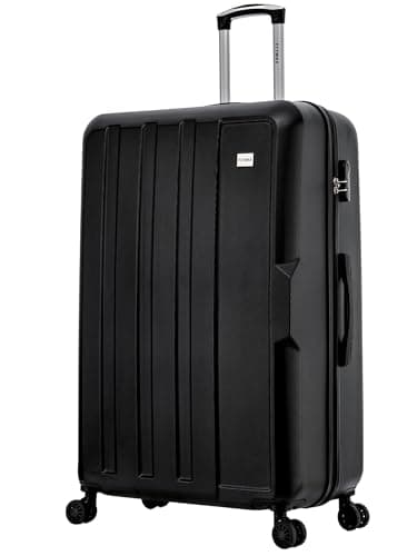 FLYMAX 29" Large Suitcase 4 Wheel Lightweight Luggage Hard Shell Travel Case Hold Check in Fits 23kg - 27kg + 3 Digit Lock Suitcase Large + Telescopic Handle 103 Litre Capacity