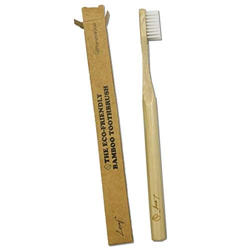 Dentin Toothpaste Tablets & Leaf Bamboo Toothbrush Set - Eco Friendly Dental Care by PlanetWood (120 (2 Months) + 1 Brush) — view 3