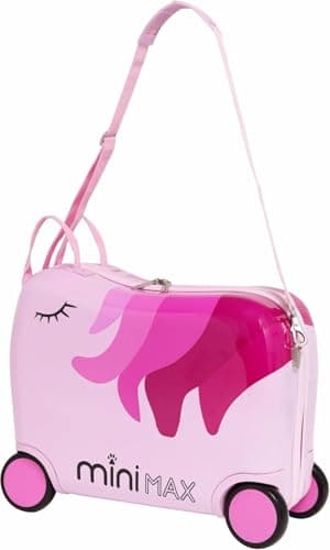 MiniMax Kids Ride-On Suitcase 45x36x20 with Neck Pillow & Drawstring Bag — view 5