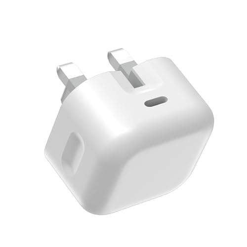Type C Charger Fast Charging, [MFi Certified] 25W Foldable Travel Charger with UK Plug for Samsung/Phone/iPad and AirPods, Gift for Friends & Family (1Pack-without cable)