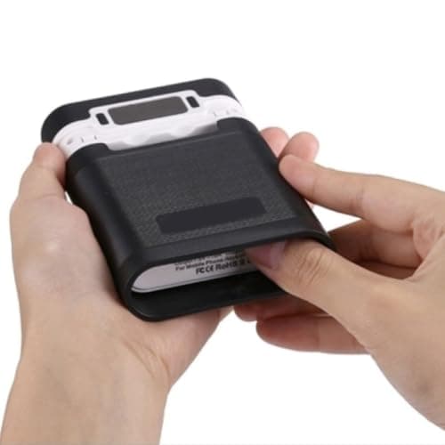 SHINEOFI Portable 4-slot 18650 Battery Charger Case with Dual USB Output and Display Screen, Detachable Design Power Bank Box for Outdoor Activities and Travel, Abs Material, Fast Charging — view 4