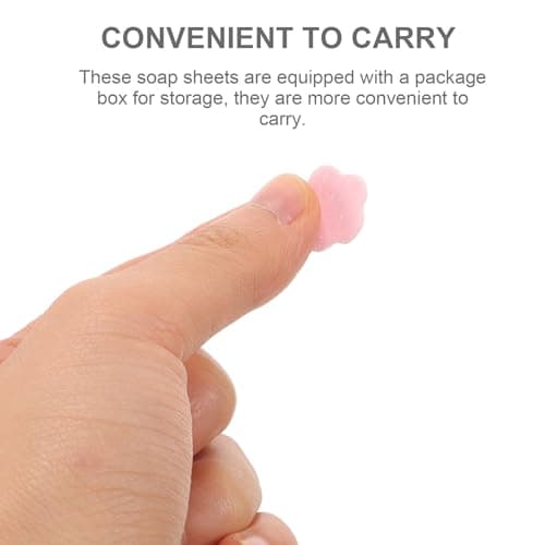 PRETYZOOM 4 Boxes Portable Soap Sheets Travel Size for Camping and Barbecue — view 4