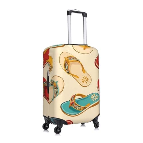 ZSUUGJ Summer Sandals Pattern Elastic Luggage Protector, Dustproof and Scratch-Resistant Travel Case Cover, Fits 18–32 Inch Suitcases — view 3