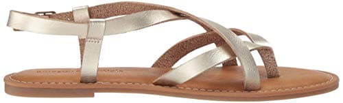 Amazon Essentials Women's Casual Strappy Sandal, Gold, 8 UK — view 6