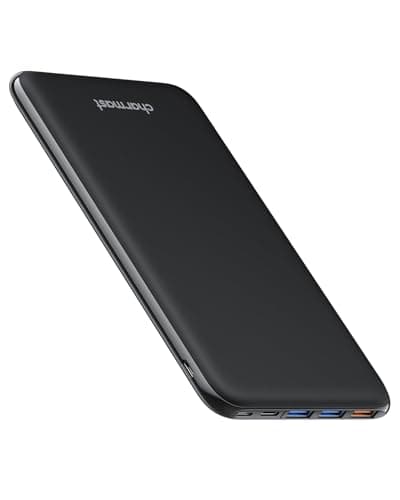 Charmast 26800mAh Power Bank USB C Battery Pack Portable Charger USB C Slim Type C Battery Bank with 3 Input & 4 iSmart Output compatible with Smartphones Tablets and More (Black)
