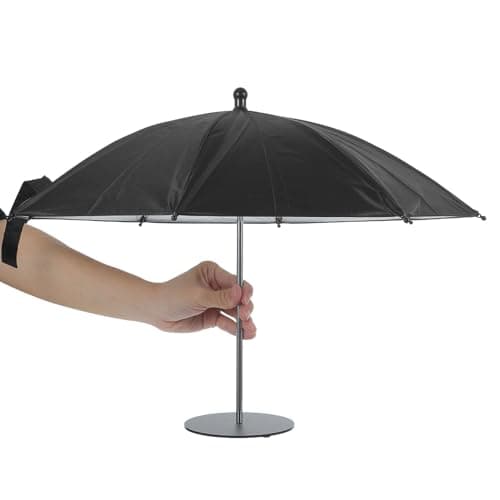 SWOOMEY Mini Sun Shade Umbrella 50cm Compact and Portable with UV Protection, Iron and Cloth Material, for Drinks and Devices on Beaches Or Tabletop Outdoor Use — view 4