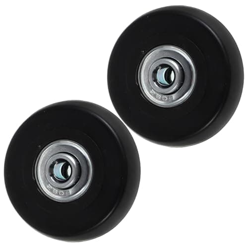 Healeved Universal Suitcase Replacement Wheels 2pcs Rubber Metal Swivel