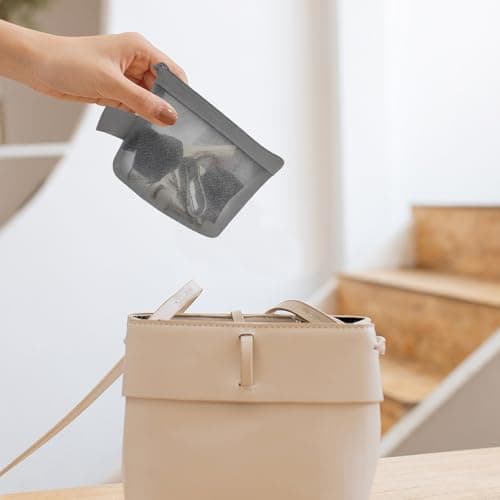 Small Pouch, Portable Travel Nylon Mesh Pouch with Zipper, 6 Pcs — view 5
