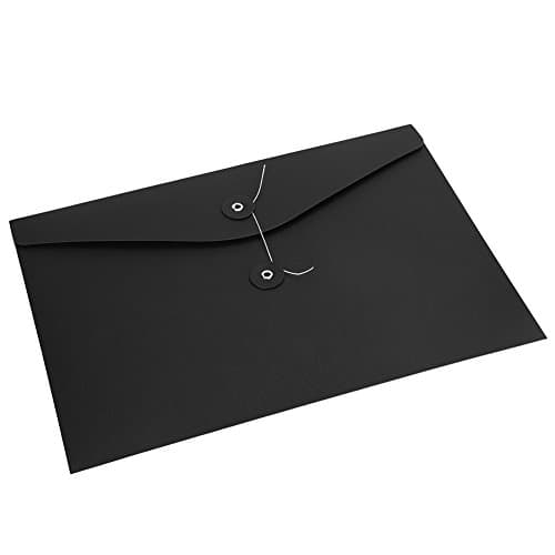 10pcs A4 Kraft Envelope File Folders Wallet Folder Documents Paper Bag File Bag Pockets Paperwork Organizer Storage Bag Pouch with String Fastener Closure for Office School Home — view 6