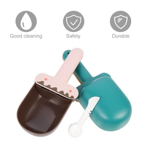 2pcs Cat Food Scoop with Deep Bowl Capacity, Portable ABS Spoon — view 5