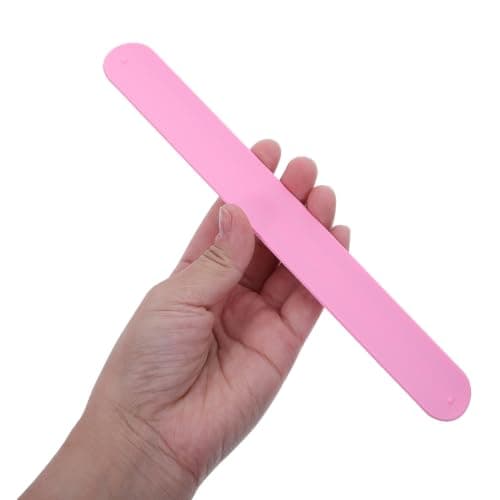 10pcs Pink Silicone Fastener Bands for Wrap Rolls, Flexible Storage — view 4