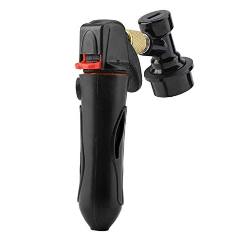 Portable Homebrew Keg Charger Handheld CO2 Injector Draft Beer Dispenser Beer Wine Soda CO2 Charger with Ball Lock for Homebrew Soda Valve(Black) — view 5