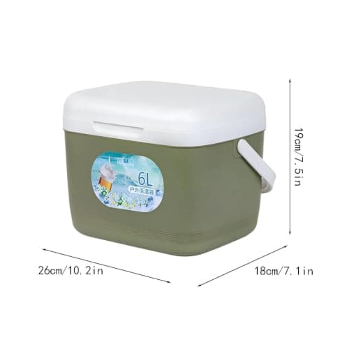 Insulated Cooler Box– 6L Portable Cooler With 5 Ice Packs & Ice Crystal Box — view 6
