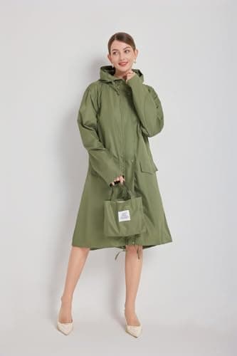 LivelyTrends Waterproof Rain Poncho with Sleeves for Men & Women – Lightweight Reusable Hooded Raincoat, Polyester Rain Jacket for Festivals, Travel, Camping, Hiking & Outdoor Activities — view 4