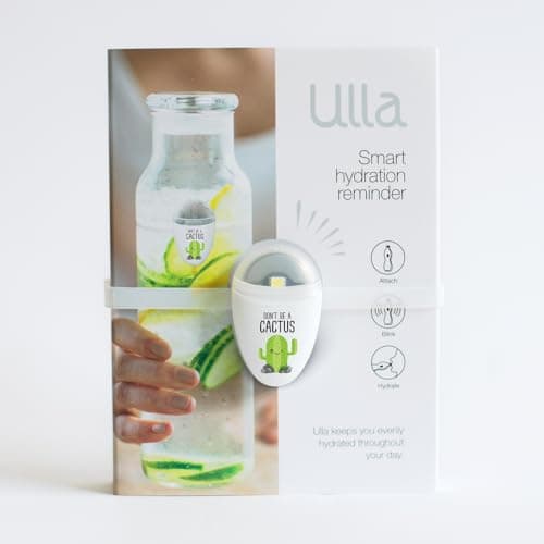 ULLA Drink Water Reminder, Smart Light for Water Bottle, Fits Most Bottles, Lights Up when Time to Drink, Hidrate Smart Water Bottle Reminder to Drink, Smart Hydration Reminder, Water Tracker - CACTUS — view 3