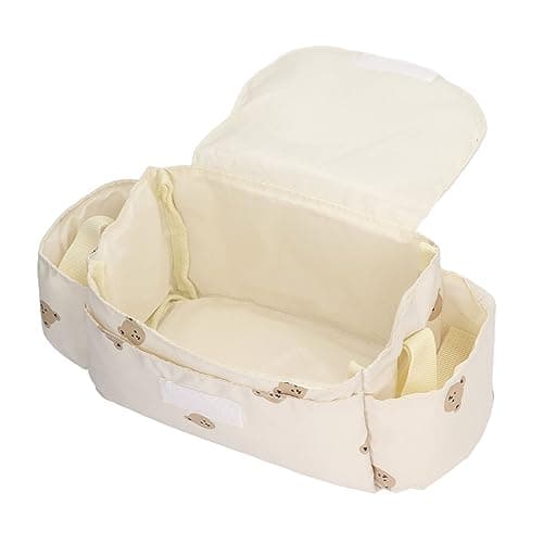 Baby Stroller Bag 15 Compartment Large Capacity Storage Organizer (Beige) — view 4