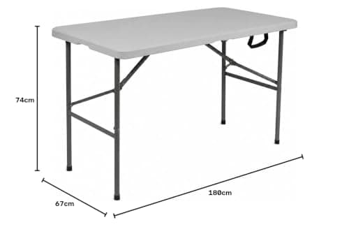 ACCURATE Heavy Duty Folding Camping Table (GREY, 4FT) — view 2