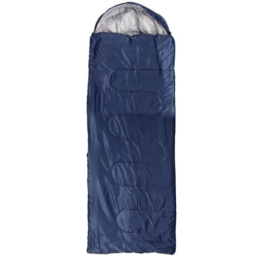 Lightweight 3-Season Sleeping Bag for Adults Warm, Compact & Durable (210 x 70 cm) – Comfortable Rectangular Design, Easy to Carry, Ideal for Camping, Hiking & Festivals (Navy Blue) — view 3