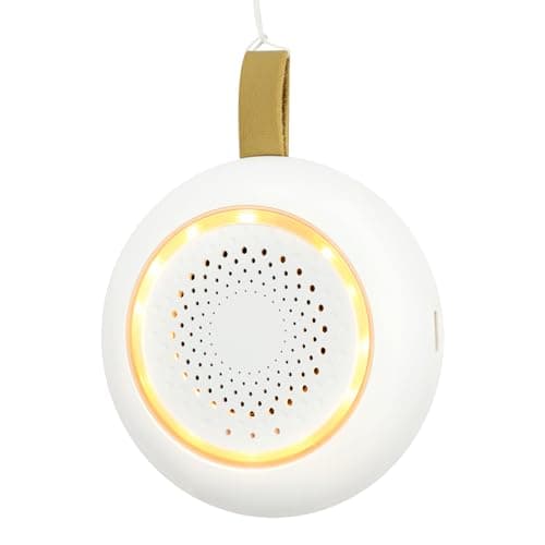 Portable Baby White Noise Machine for Sleep – 24 Calming Sounds, Rechargeable Travel Sound Machine with Night Light, Timers & Strap for Stroller, Car Seat & Nursery