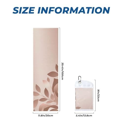 FHEDVBN Cooling Towels for Neck and Face, Soft Breathable Gym Towels with Waterproof Bag & Carabiner, Gold Wallpaper Ice Towel Quick Dry Sweat Towels for Running, Yoga 40"x 12" — view 3